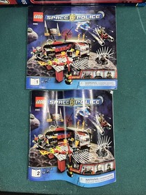 LEGO 5980 Space Police: Squidman's Pitstop INSTRUCTION MANUALS BOOKLETS ONLY 1-2