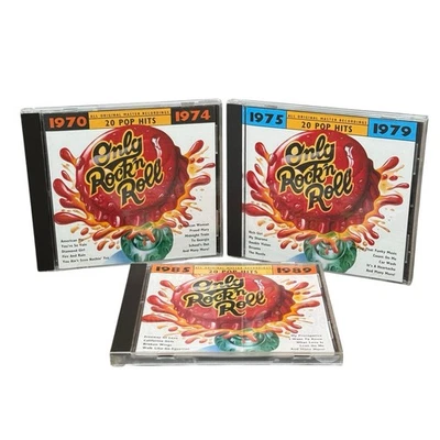 Only Rock ’n Roll CD Lot 1970–1974 1975–1979 1985–1989 Pop Rock Hits Set Foto 1 de 4