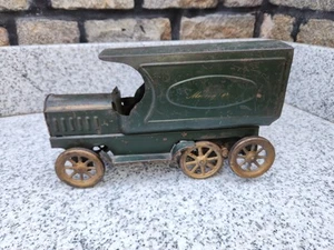 1920 Dayton Schieble Friction Motor Moving Van Pressed Steel Tin Toy Truck - Bild 1 von 6