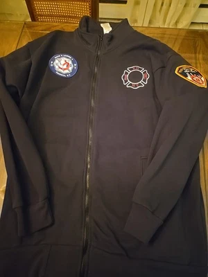 Suéter de Trabajo FDNY Cazafantasmas Auténtico Cremallera Completa, Escalera 8 Tribeca Fire House... Foto 1 de 4