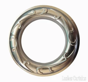 Large Curtain Panel Drapery Nickel #12 Metal Grommet 1-9/16 Pack w/Washer Eyelet - Picture 1 of 3