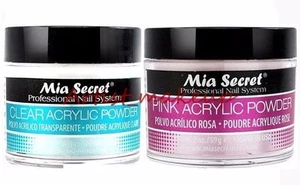 Mia Secret Acrylic Nail Powder Clear + Pink Professional System - Picture 1 of 1