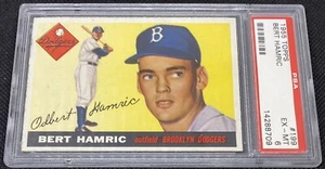 1955 Topps Baseball #199 Bert Hamric Brooklyn Dodgers PSA 6 EX-MT - Bild 1 von 2