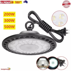 UFO LED High Bay Light 200W 300W 500W Warehouse Industrial Factory AU PLUG Stock - Picture 1 of 8