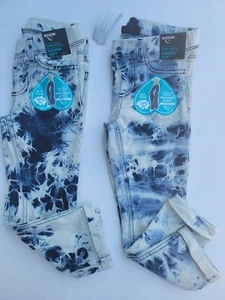2 Jordache Girls cropped Jeggings set Tye Dye SZ 6/6x. Elastic waist. - Picture 1 of 8