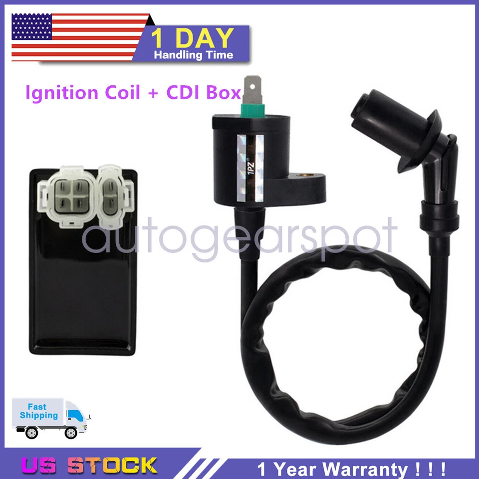 Bobina de encendido y caja CDI compatible con HONDA FourTrax 300 350 1986-1987 TRX70 2x4 TRX350 4x4 Foto 1 de 4