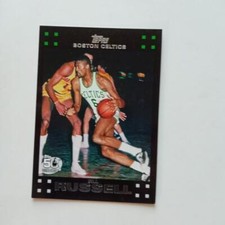 2007-08 Topps #6 Bill Russell Boston Celtics HOF