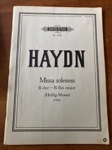 Partitura Libro Vintage Franz Joseph Haydn Missa Solemnis en B Plano Mayor - Imagen 1 de 4