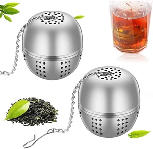 2 Stück Teesieb Teeei Edelstahl Teefilter Tasse 4 Cm Teesieb Für Losen Tee Lusti - Bild 1 von 12