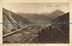 R632005 Tete de Cretes pres Salvan. Vue Sur Vernayaz et la Vallee du Rhone. Phot - Picture 1 of 2
