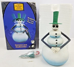Nightmare Before Christmas Snowman Jack Skellington Headknocker Bobble Head NECA - Picture 1 of 11