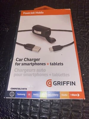 Griffin PowerJolt Mobile 10W Ultra-Compact Car Charger Micro USB New NIB - Image 1 of 4