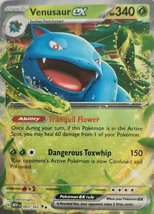 VENUSAUR EX ~ 003/165 ~ POKEMON 151 ~ HOLOFOIL ~ DOPPELT SELTEN ~ NM - Bild 1 von 2