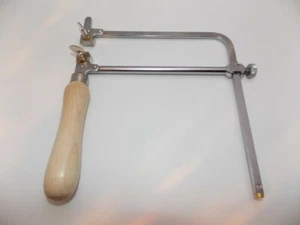 Archetto alto metallo regolabile manico in legno seghetto watch jewelry tools - Picture 1 of 2