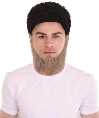 Cabello sintético para hombre barba cosplay cabello facial M-1281 Foto 1 de 2