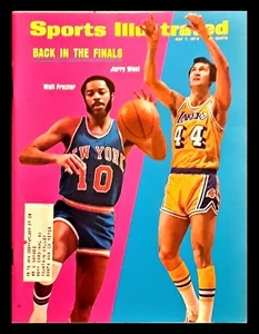 Sports Illustrated 5/7/73 - Jerry West (Lakers) & Walt Frazier (Knicks) Cover - Picture 1 of 1