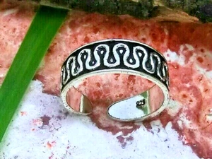 Schlaufen Zehenring 925 Sterling Silber Fußschmuck Zehring einstellbar - Bild 1 von 2