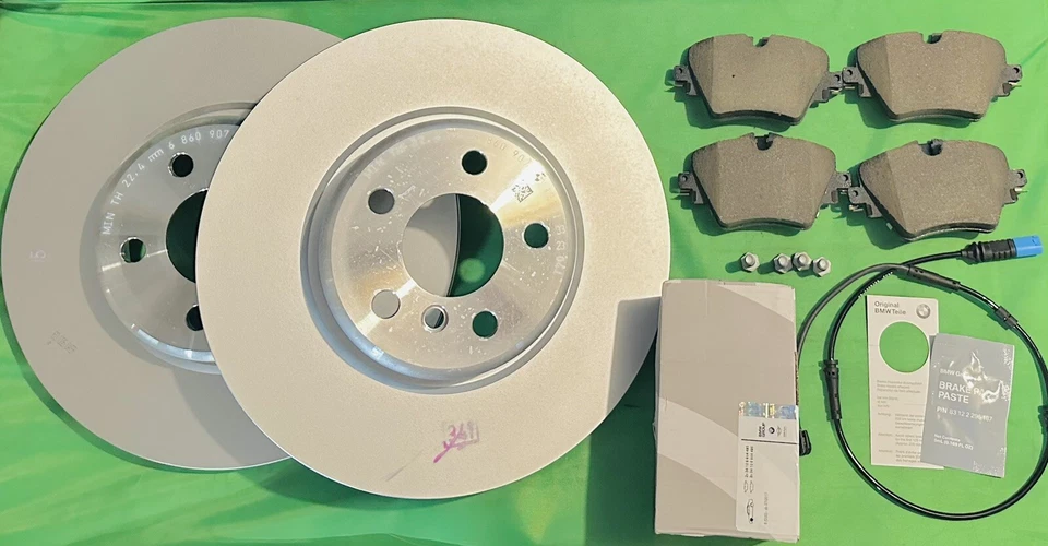 Pastilhas e rotores de freio dianteiro originais BMW para 2018 2019 2020 BMW G01 G02 X3 X4 - Imagem 1 de 1