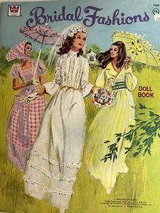 Vintage 1973 Bridal Fashions Paper Doll Book UNCUT Whitman Bridal Paper Dolls - Picture 1 of 3