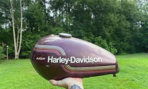Harley Davidson Aermacchi GAS FUEL TANK with CAP / 75-78 SS SX 175 250 OEM - Picture 1 of 10
