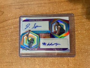 2022-23 Leaf Vivid - Jewel Spear / Maria Gakdeng - Colorful Combos Dual Auto /25