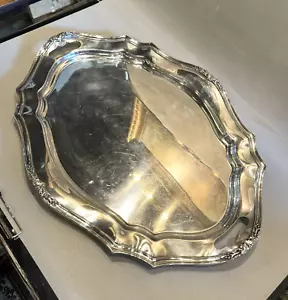 Bandeja para servir platos de plata vintage Reed & Barton de Champlain - Imagen 1 de 8