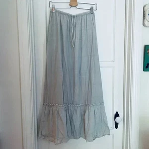 CP SHADES Vintage 1980s Bohemian Cotton Ruffled Maxi Skirt Large - Tag Still On! - Picture 1 of 3