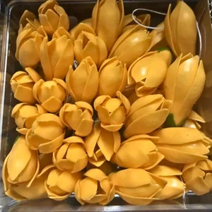 50pcs Champaka Flower Clay Artificial Fake Craft Supplies DIY Handmade Garland - Picture 1 of 5