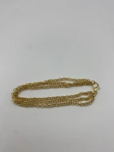 Gold 3 chain bracelet for women - Picture 1 of 4