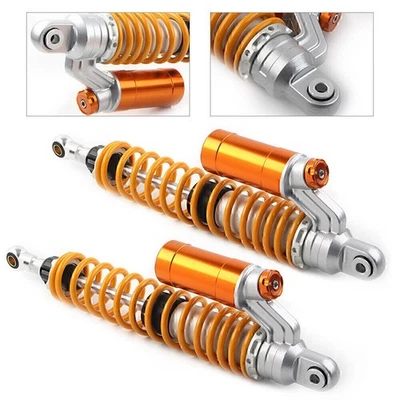 2* 430mm 16.9" Motorcycle ATV Air Shock Absorber Damper For Honda Yamaha Suzuki - Image 1 of 4