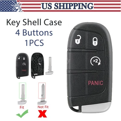 Reemplazo para Fiat 500X 2016 2017 2018 mando a distancia carcasa llave llavero 4 botones Foto 1 de 4