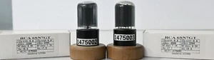 6SN7GT RCA Black Coated Glass Made in U.S.A Amplitrex AT1000 2Pcs 1MP - Picture 1 of 9