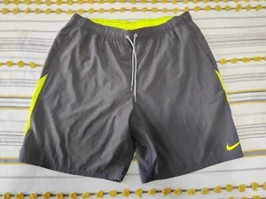 Nike Swim Shorts XXL Volley Lined Swim Trunks Mens Swimsuit Gray NESSA482 - Picture 1 of 12