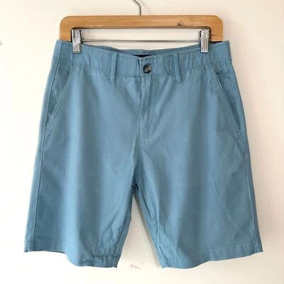 Nat Nast Summer Shorts Men's 30 Chino Slate Green Regular Fit Flat Front - Image 1 of 4