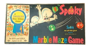 VINTAGE! WARREN BLUE RIBBON GAME - ‘SPOOKY TUFF LITTLE GHOST’ MARBLE MAZE GAME - Picture 1 of 9