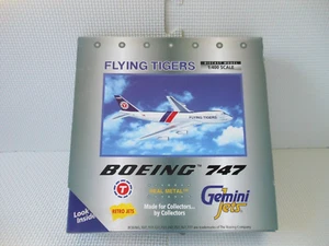 Gemini Jets Airplane Model Flying Tigers Boeing 747 Retro Jets 1:400 N808FT Toy - Picture 1 of 11