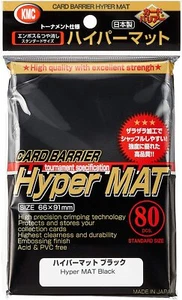 KMC Standard Sleeves 80 Sleeves, Hyper Mat Black - Picture 1 of 2
