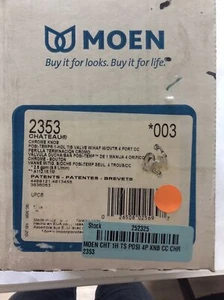 Moen 2353 Chateau Chrome Knob Posi-Temp Valve - Picture 1 of 4