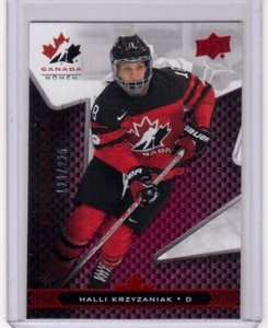 HALLI KRZYZANIAK 18/19 Team Canada Juniors Women Team Exclusives #62 Card # /225