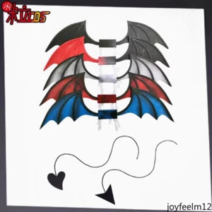 Disfraz de juguete Remilia Scarlet Cosplay Las alas del diablo Halloween alas cola utilería - Imagen 1 de 15