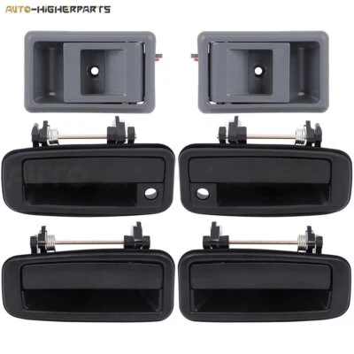 Para Toyota Corolla 1988-1992 4x manijas de puerta exteriores e interiores Foto 1 de 4