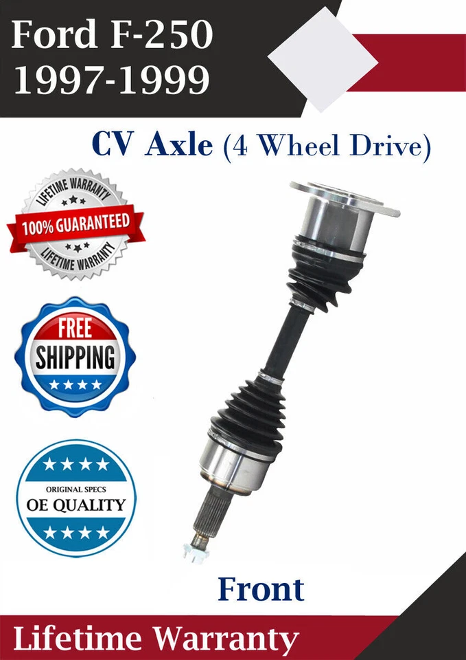 Nuevo eje CV delantero OE para Ford F-250 1997-1999 4,6 L 5,4 L 4x4 garantía de por vida Foto 1 de 4