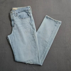 Levi's 314 Women 30 30X32 (30X31) Shaping Straight Light Wash Distressed Jeans - Bild 1 von 15