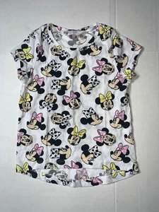 Preowned- H&M x Disney Minnie Mouse Short Sleeve Graphic Shirt Girls (Size 4-6Y) - Picture 1 of 4