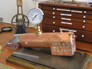 JULIET LOCOMOTIVE COPPER BOILER SILVER SOLDERED WITH CERTIFICATE AND CE MARK - Picture 1 of 12