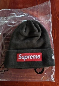 Supreme New Era Box Logo Beanie in Brown FW22, Deadstock bogo world famous - Picture 1 of 10