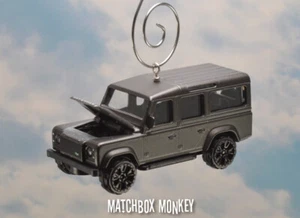 Custom Gray Land Rover Range Rover Defender 110 Christmas Ornament 1/64 Adorno - Picture 1 of 12