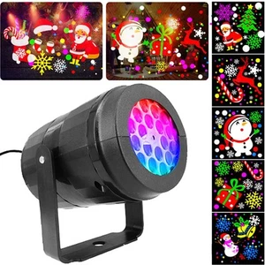 Christmas Projector Lights Outdoor USB for Birthday Winter Holiday Parties - Picture 1 of 5