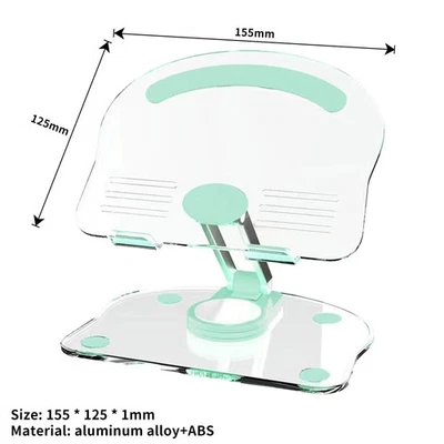 Soporte Acrílico para Tableta Escritorio Plegable Base Giratoria 360° Soporte Transparente TL Foto 1 de 4