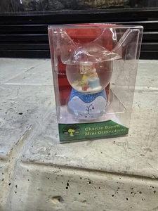 PEANUTS Charlie Brown Mini Glitterdome 36542BN Schneekugel NEU - Open Box - Bild 1 von 7